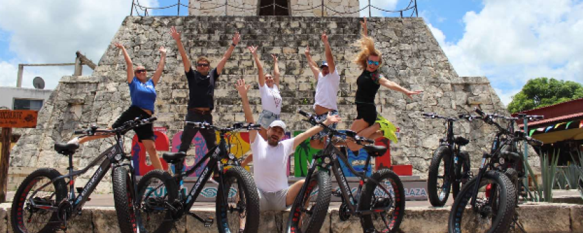 Visite de la pyramide en vélo électrique a Cozumel - ELECTRIC BIKE RENTAL
