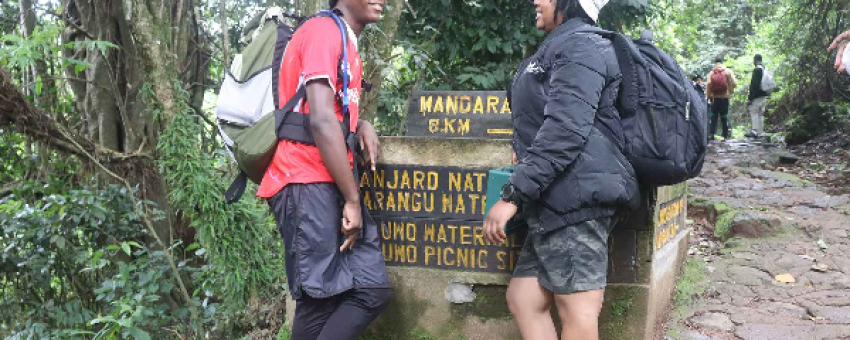 Hiking students-Kilimanjaro Marangu Route - Real Life Adventure Travel
