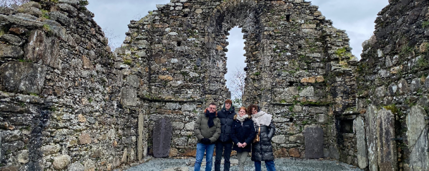 Cathedral at Glendalough - Gateway To Ireland