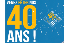 Venez fêter les 40 ans du Musée de l'Hydraviation ! - ©Graphisme Aurélie Lestage, Musée de l'Hydraviation, Ville de Biscarrosse
