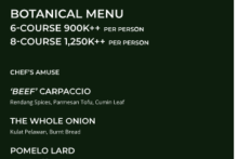 Botanical Menu 1 - Botanical Menu 1