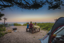 Camping sur le site - Parc du Bourg de Pabos