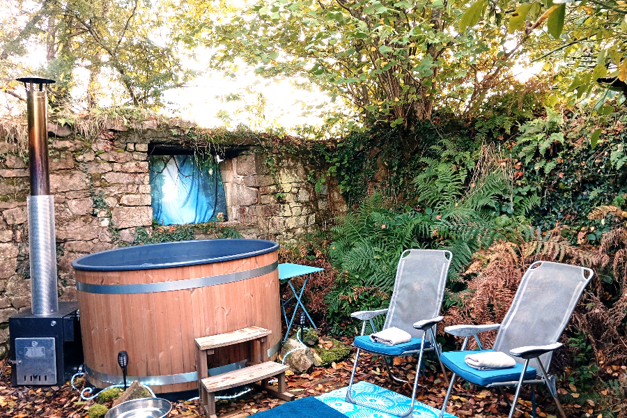 Bain nordique en automne - La Fontaine Airmeth
