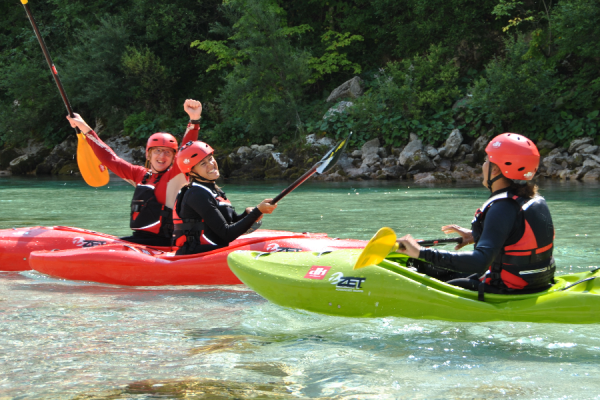 Enjoy kayak on Soča with your friends! 100% fun guaranteed! - @dksport.si