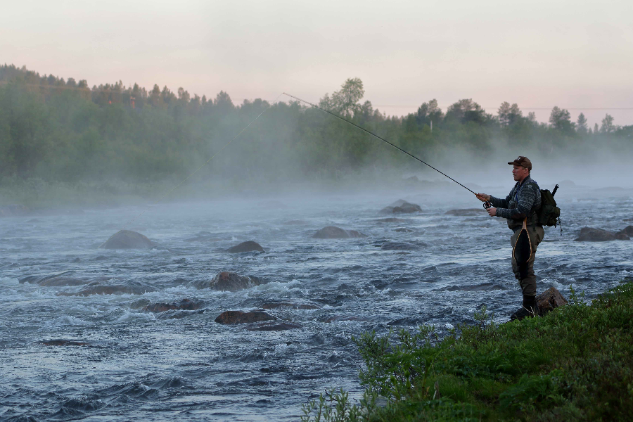Flyfishing at river - Arctic Crusade