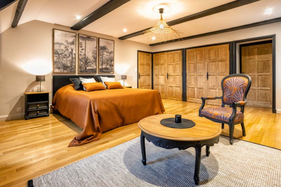 Chambre Ebène - Chambres d'hôte Les Bois de Ravel