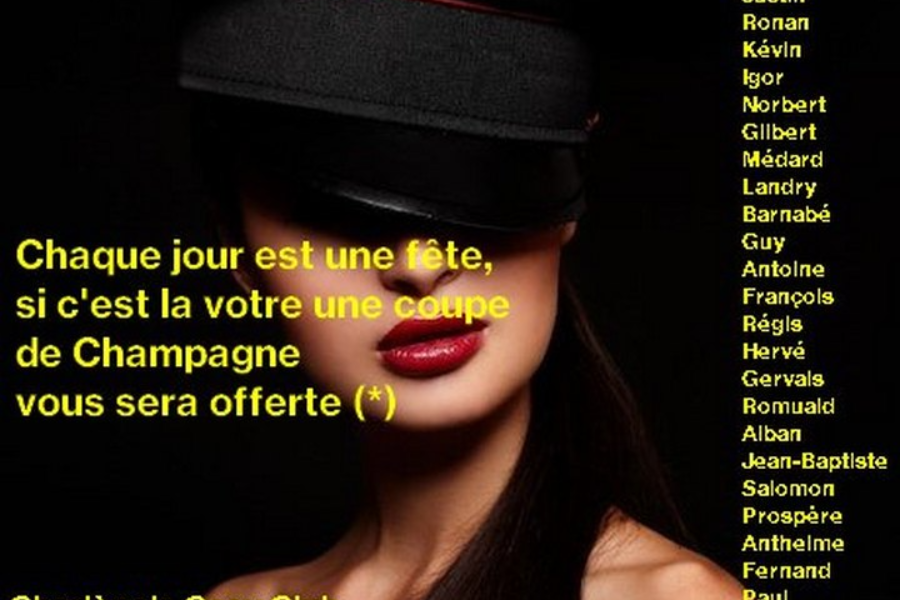 En Juin, si c'est votre fête, n'hésitez pas à venir nous voir, une coupe de Champagne vous sera offerte(*) - Charlene's Cosy Club