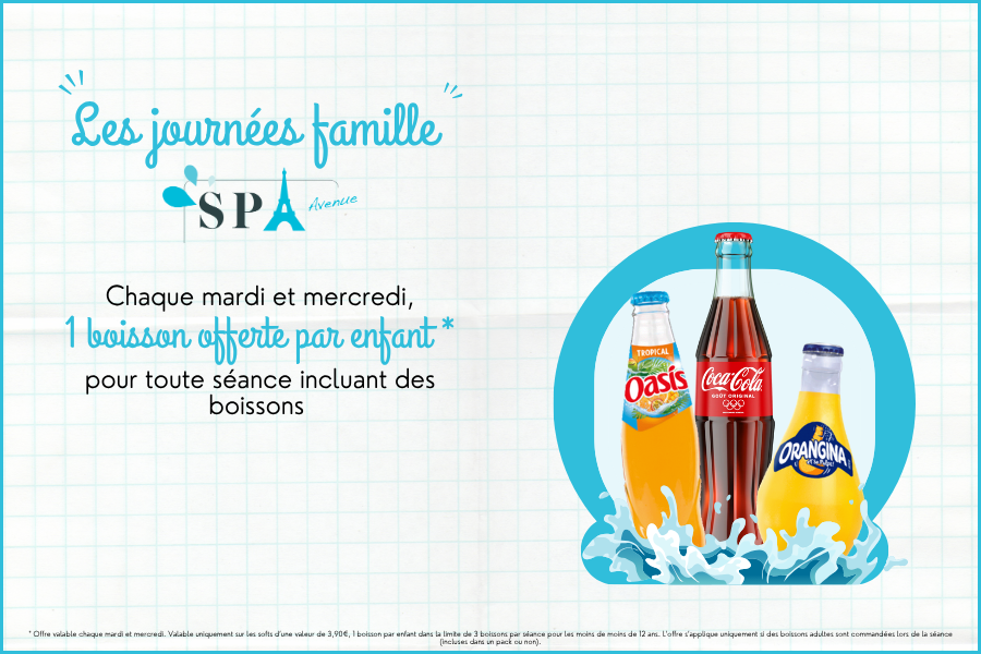 Journées famille Spa Avenue : boissons offertes pour les enfants - Spa Avenue