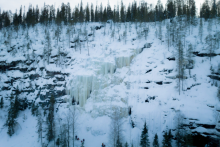 cascade gelée - Pure Lapland