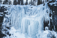 cascade gelée - Pure Lapland