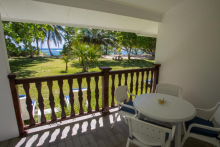 1 bedroom Chalet patio and garden view - www.forbans.com
