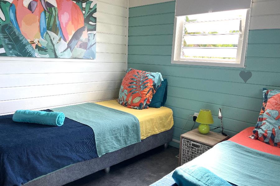 Chambre 2 - Configurée en deux lits de 90x200 - Villa Ti MoOn