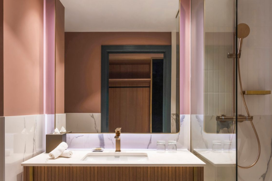 bath room - salle de bains - deluxe room - marriott