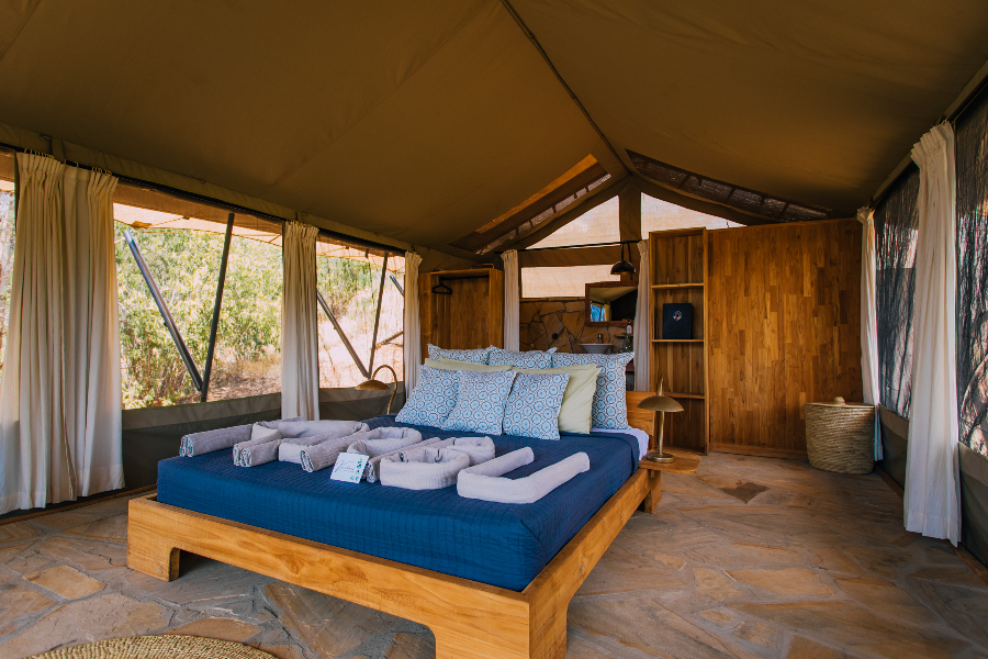 Hondo Hondo Tent Interior - Mkomazi Wilderness Retreat
