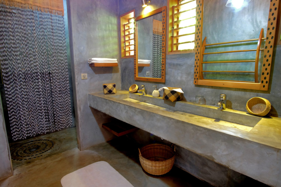 Salle de bain - Heure Bleue