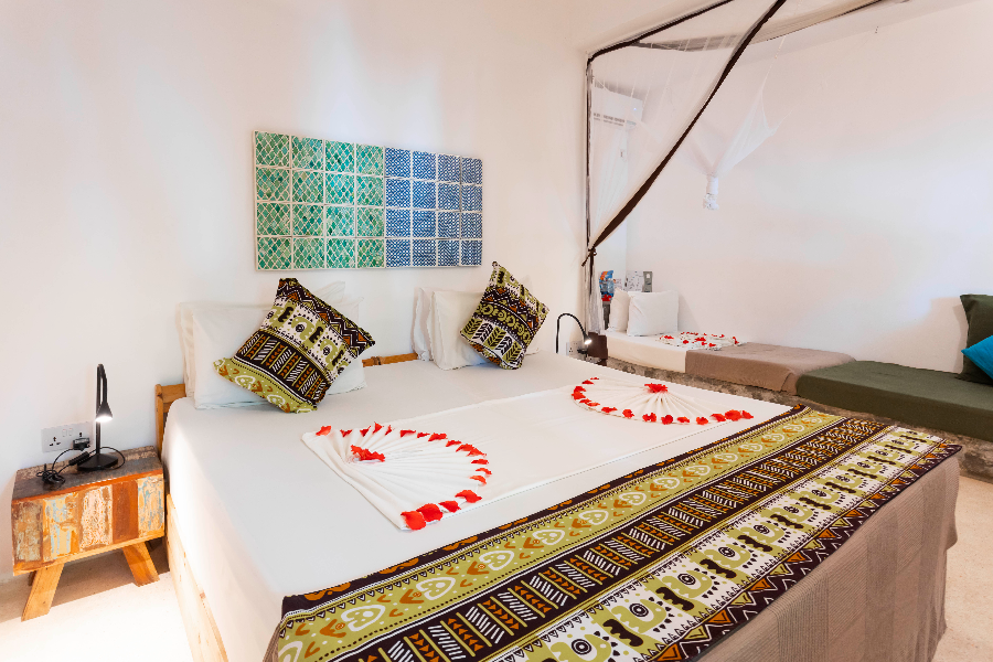 Double bed setup - Our Zanzibar Hotel Group