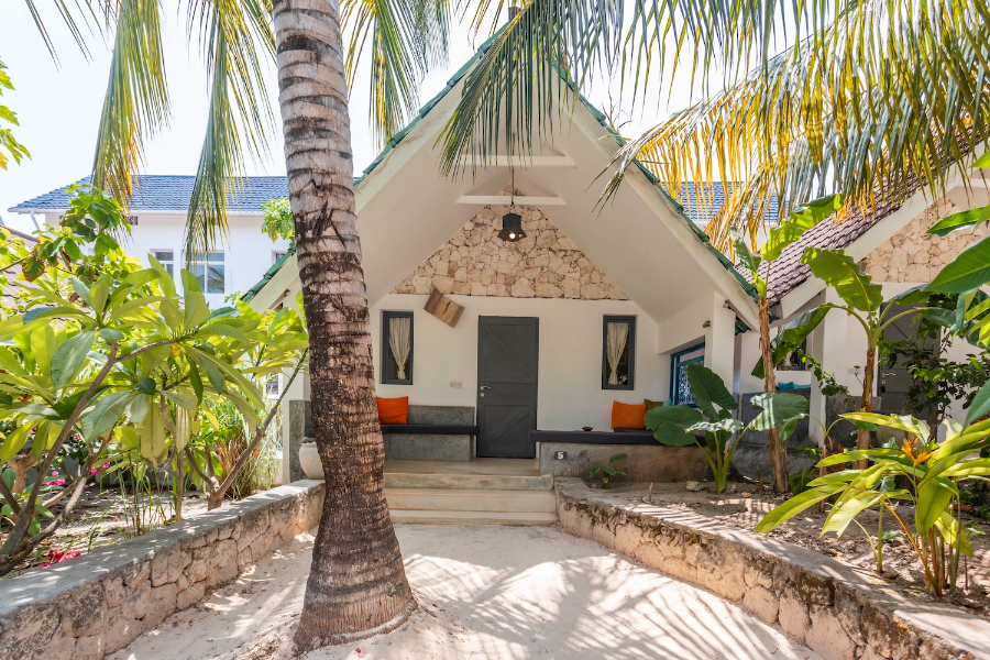 Front Pool Bungalow veranda - Our Zanzibar Hotel Group