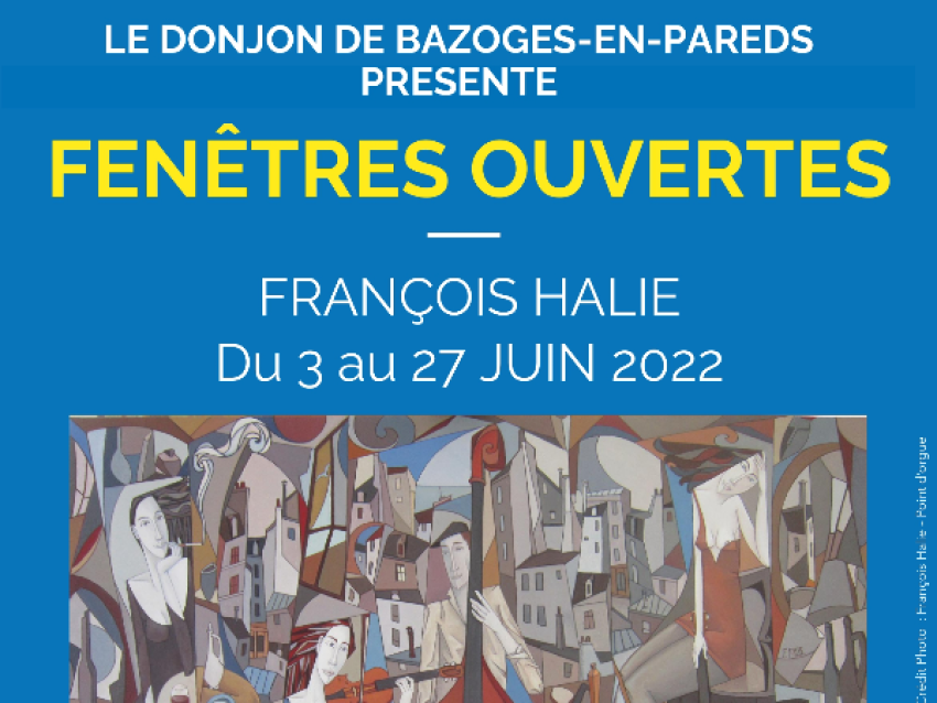 Exposition au Donjon - François Halie - © Commune de Bazoges-en-Pareds