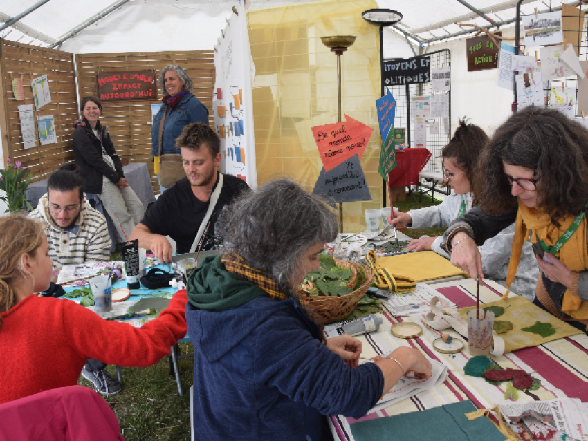 Photo prise lors des ateliers réalisés pendant le Festival 2021 - © Agglo Pays d'Issoire
