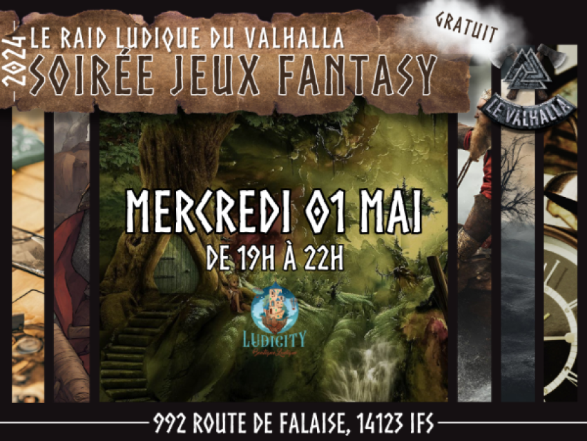 LE RAID LUDIQUE DU VALHALLA - Soirée jeux fantasy / fantastique - Le valhalla