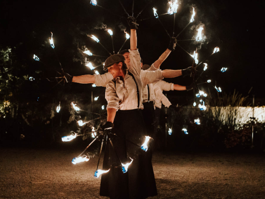 Photo des jongleurs de feu - Sébastien North