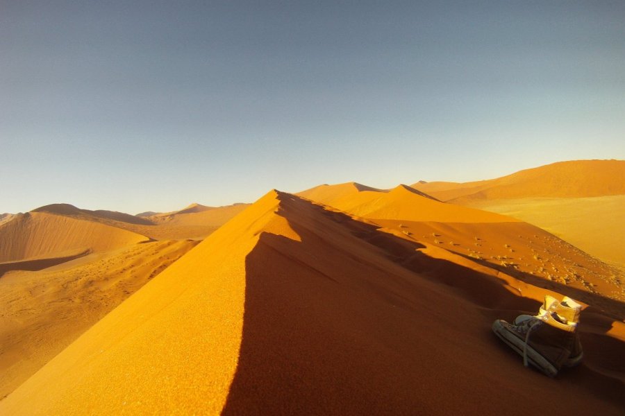 le dune 45 , l'une des plus hautes à Sossusvlei