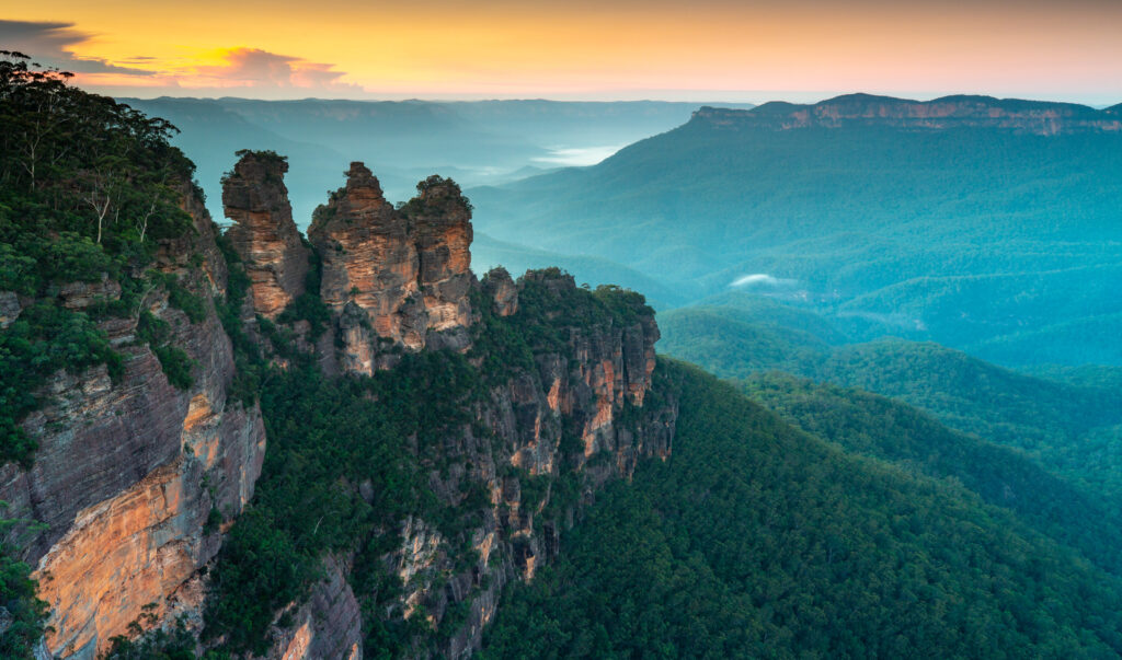 Vue sur les Montagnes Bleues