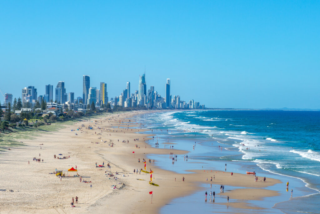 Vue sur Brisbane et la Gold Coast 