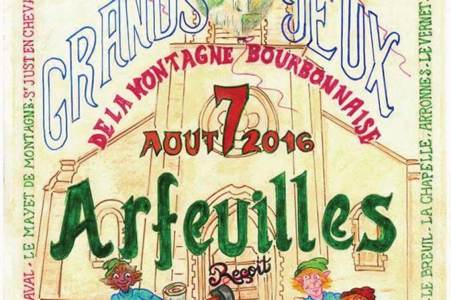 Affiche 51è Grands Jeux de la Montagne Bourbonnaise