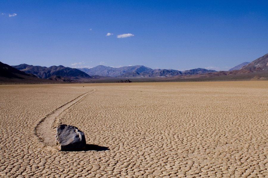 Racetrack Playa, le lac asséché à Death Valley