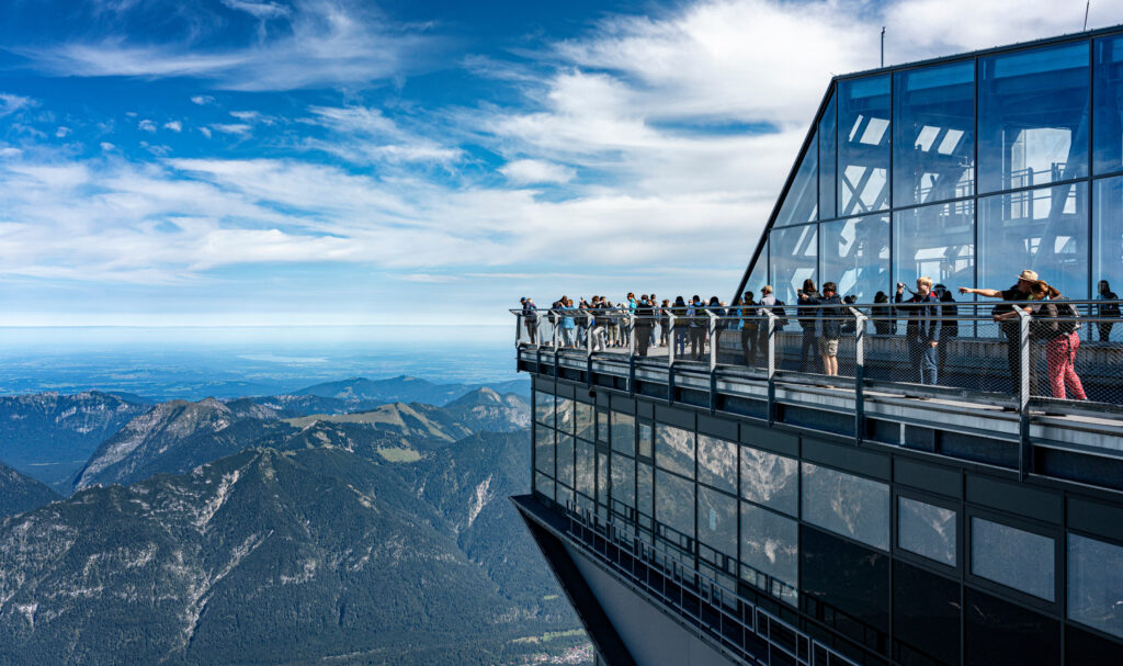 Vue depuis le Zugspitze