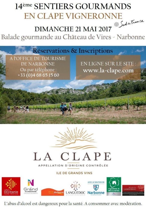 Les Sentiers Gourmands en Clape Vigneronne 2017 - © Office de tourisme de Narbonne