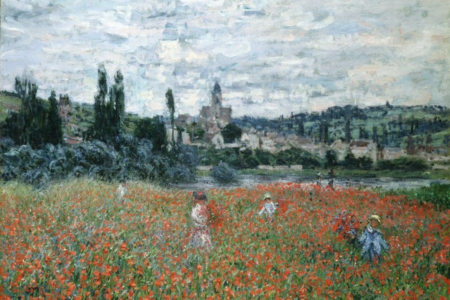 Claude Monet Champ de coquelicots près de Vétheuil, vers 1879 huile sur toile, 73 x 92 cm Fondation Collection E.G. Bührle