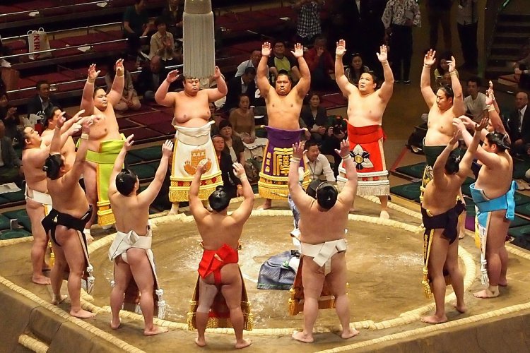Sumotori au Ryogoku Kokugikan, Tokyo. - © Maxime DRAY