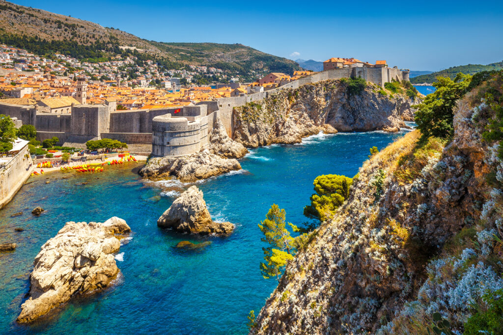 Vue sur la vieille ville de Dubrovnik