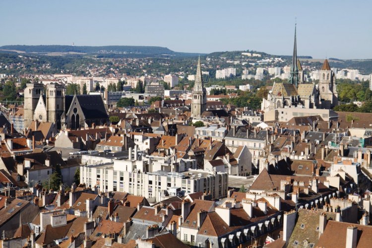 Vue sur les toits de Dijon. - © Elena SOLODOVNIKOVA