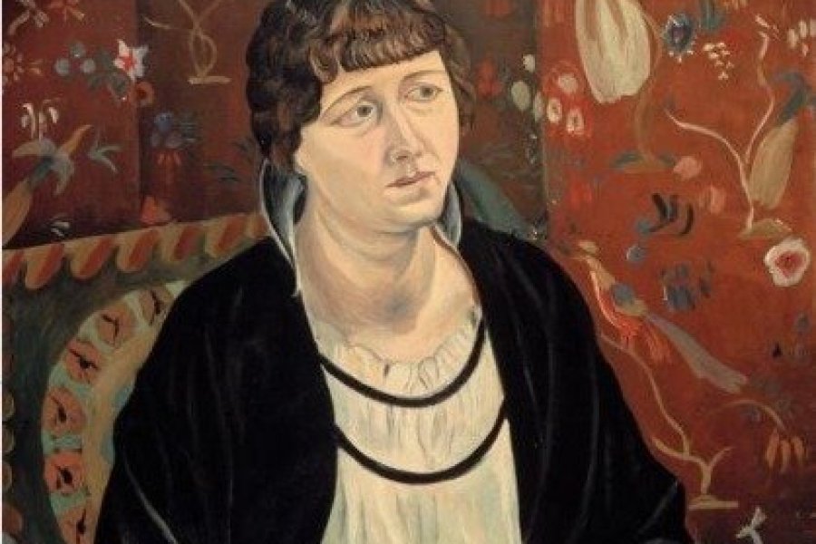 Détail. André Derain, « Portrait de Lucie Kahnweiler », 1913