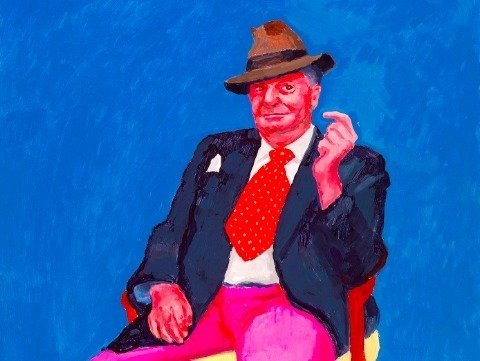 Détail. Barry Humphries, 26, 27 et 28 mars 2015 - © David Hockney
