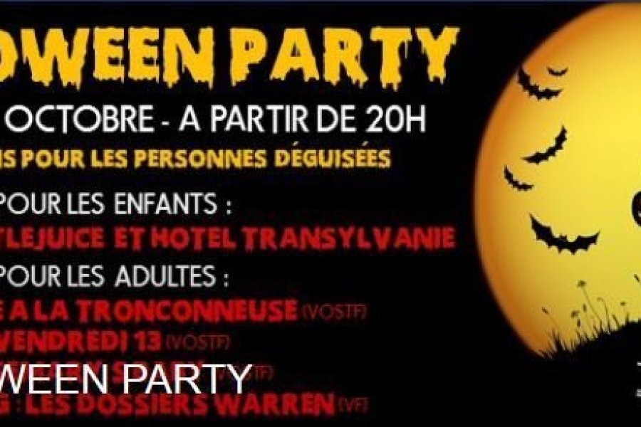 Halloween Party au Cinéma le Palace - Mulhouse - Vendredi 31 octobre