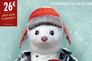 Saison d'hiver au téléphérique du Salève