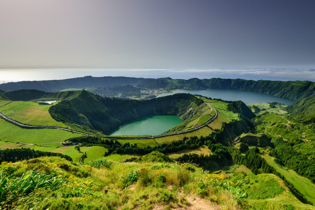 Vue panoramique sur les Açores