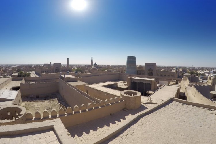 Vue aérienne de la vieille ville de Khiva. - © KKulikov - Shutterstock.com