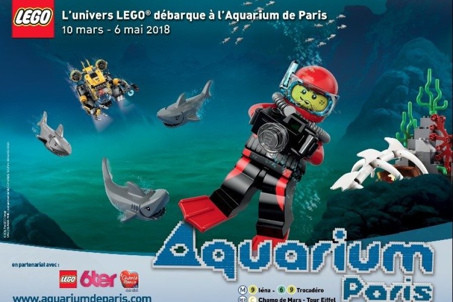 L'univers LEGO® débarque à l'Aquarium de Paris