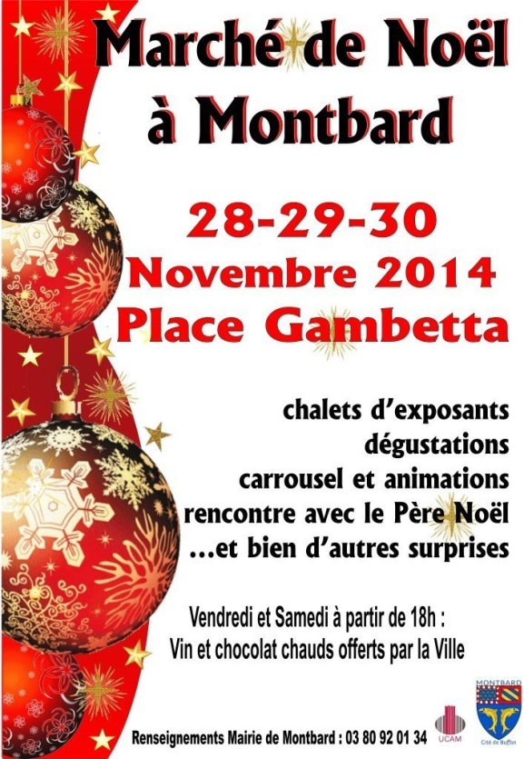 Marché de Noel 2014 - © Mairie de Montbard