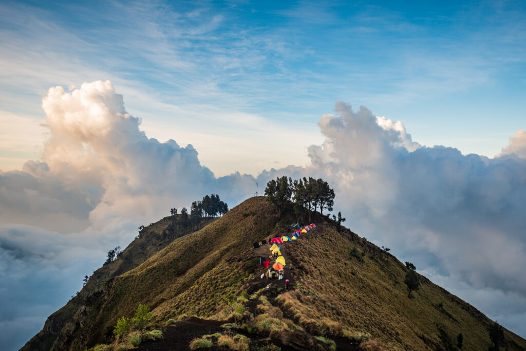 Sommet du volcan Rinjani 