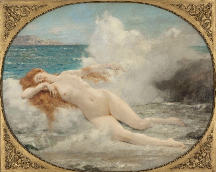 Henri GERVEX (1852-1929), Naissance de Vénus, 1907, huile sur toile, 160,5 x 200 cm. Musée des Beaux-Arts de la Ville de Paris, Petit Palais. - © Petit Palais / Roger-Viollet