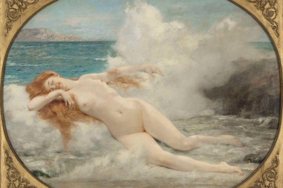 Henri GERVEX (1852-1929), Naissance de Vénus, 1907, huile sur toile, 160,5 x 200 cm. Musée des Beaux-Arts de la Ville de Paris, Petit Palais.
