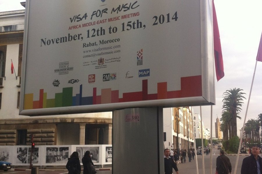 Affiche de Visa for Music dans les rues de Rabat