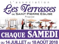 Les terrasses de Saint-Pierre Eglise en fête