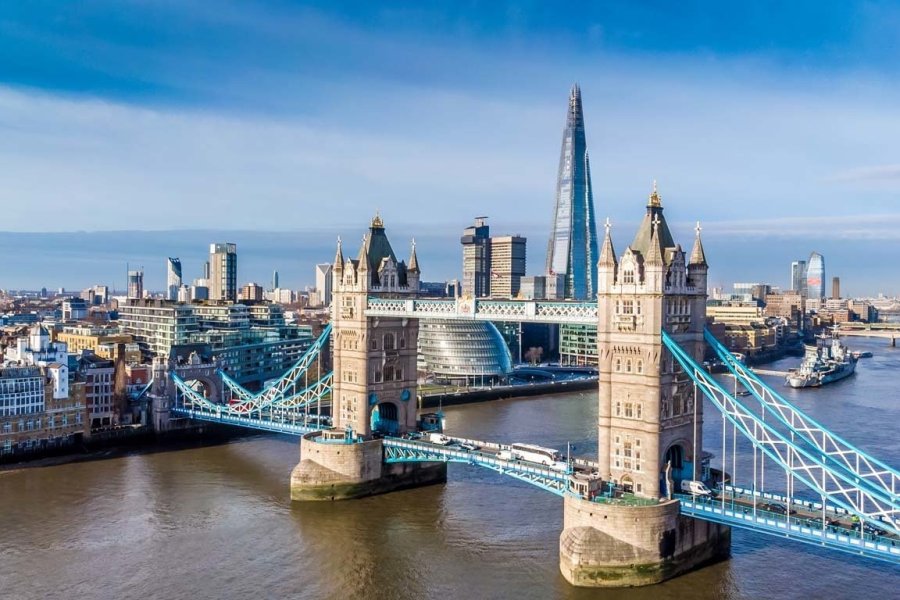 Vue sur Londres et le Tower Bridge